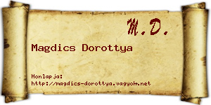 Magdics Dorottya névjegykártya