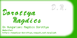 dorottya magdics business card